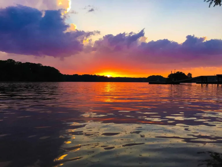 Sunset over Lake Norman in North Carolina